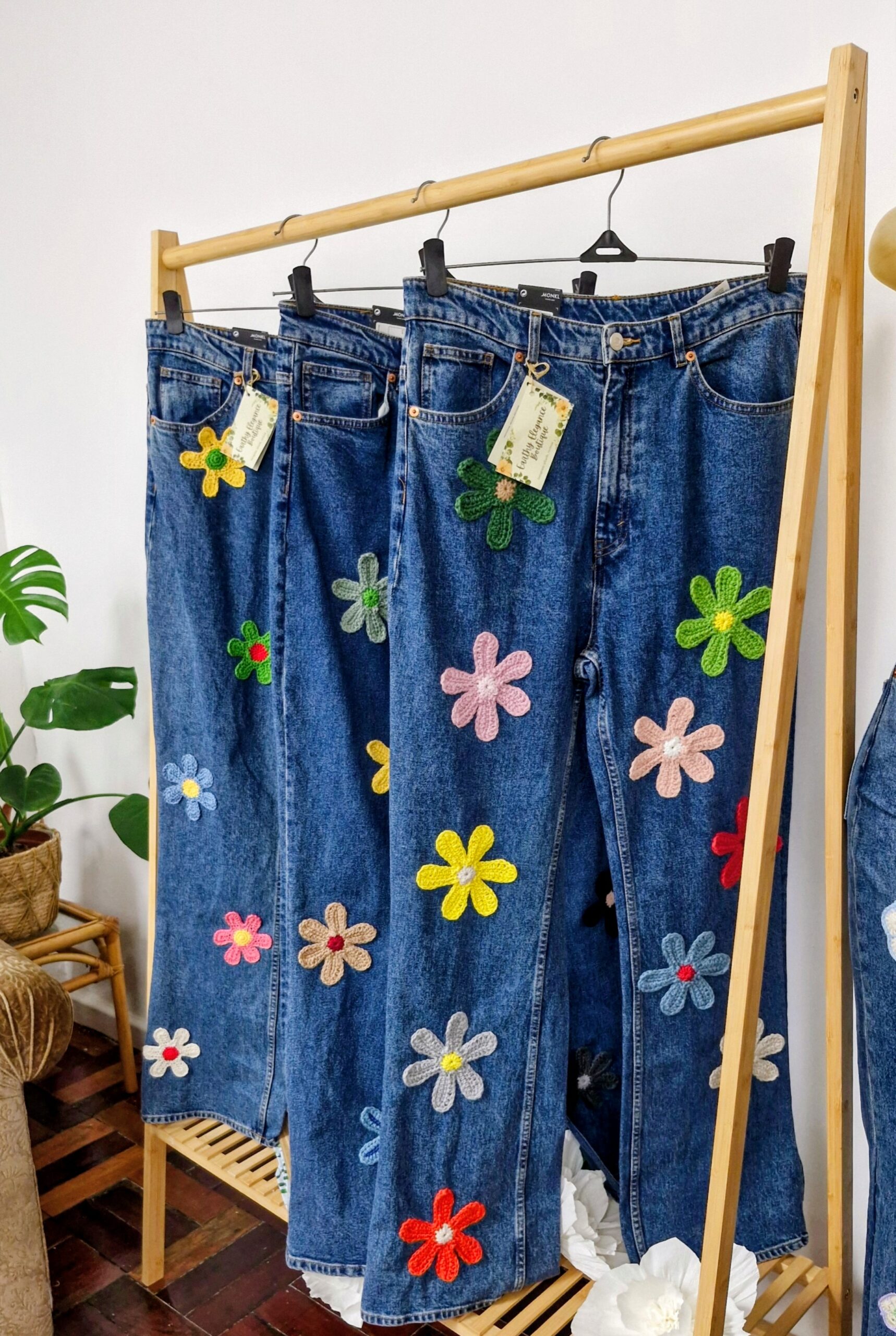 Bright Floral Jeans