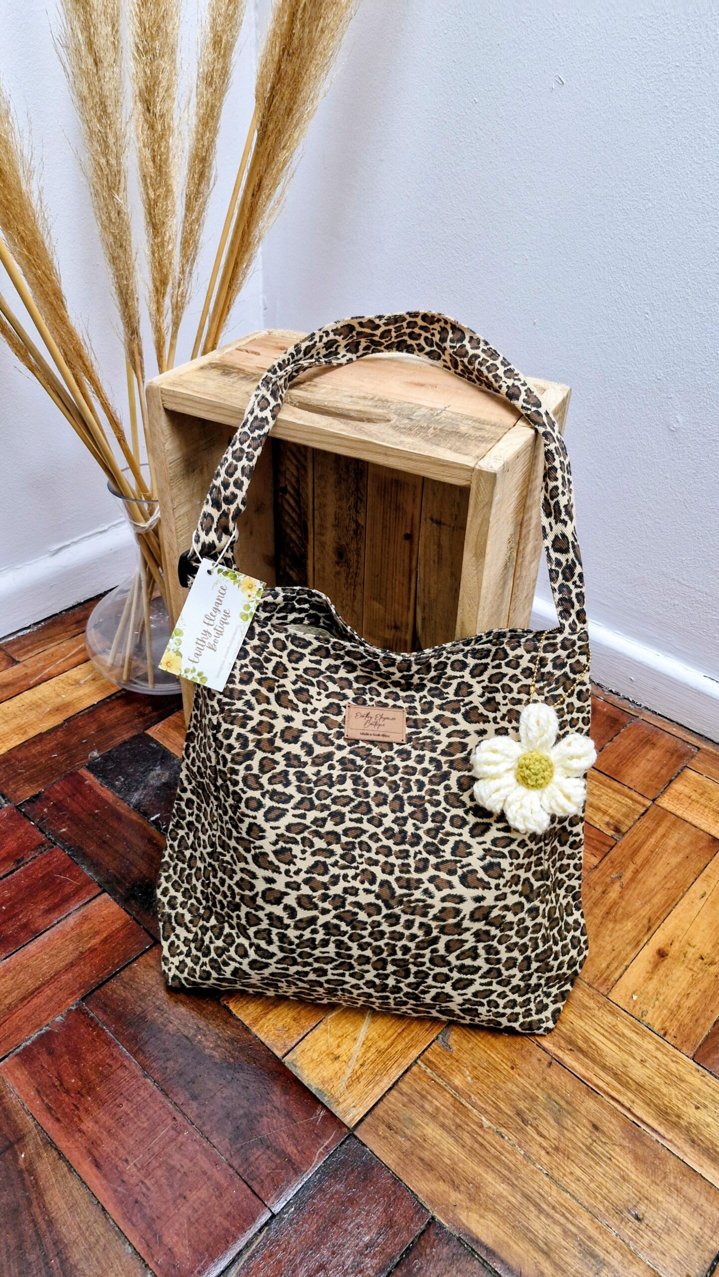 Leopard Print Everyday Canvas Bag